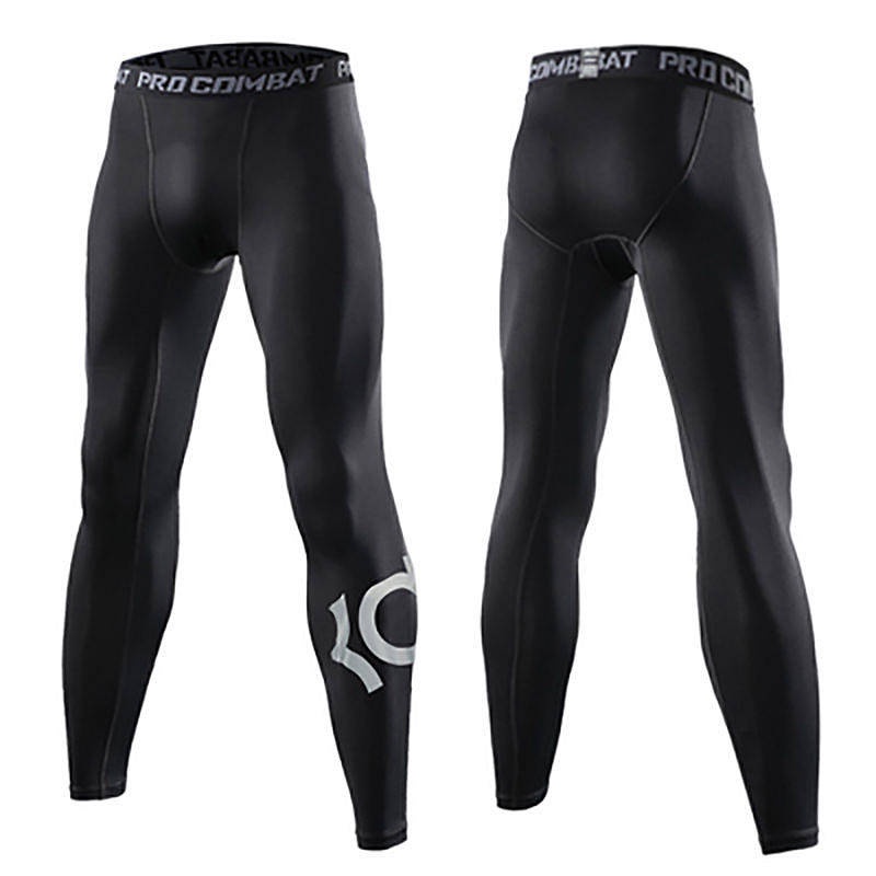 American Sports Tight Trousers Men's Basketball Fitness Pants Wear-Resistant Running Breathable Quick-Drying Pants Summer Training Leggings 95vg
