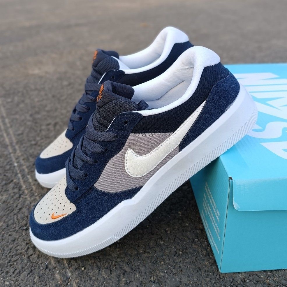 New sb force 58 grey blue low top board shoes ins unisex fashion giày thể thao thông thường nhẹ đa năng