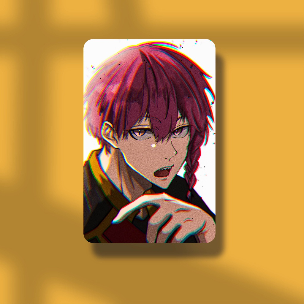 Thẻ Card Bo Góc Nhân Vật Anime Tiền Đạo Số 1 - Giấy Bìa Cứng - Có Màng Cán