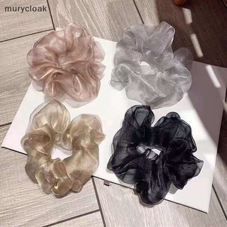 Mur # lưới phản quang quá khổ scrunchies dây buộc tóc cao su lớn plain elastic vn