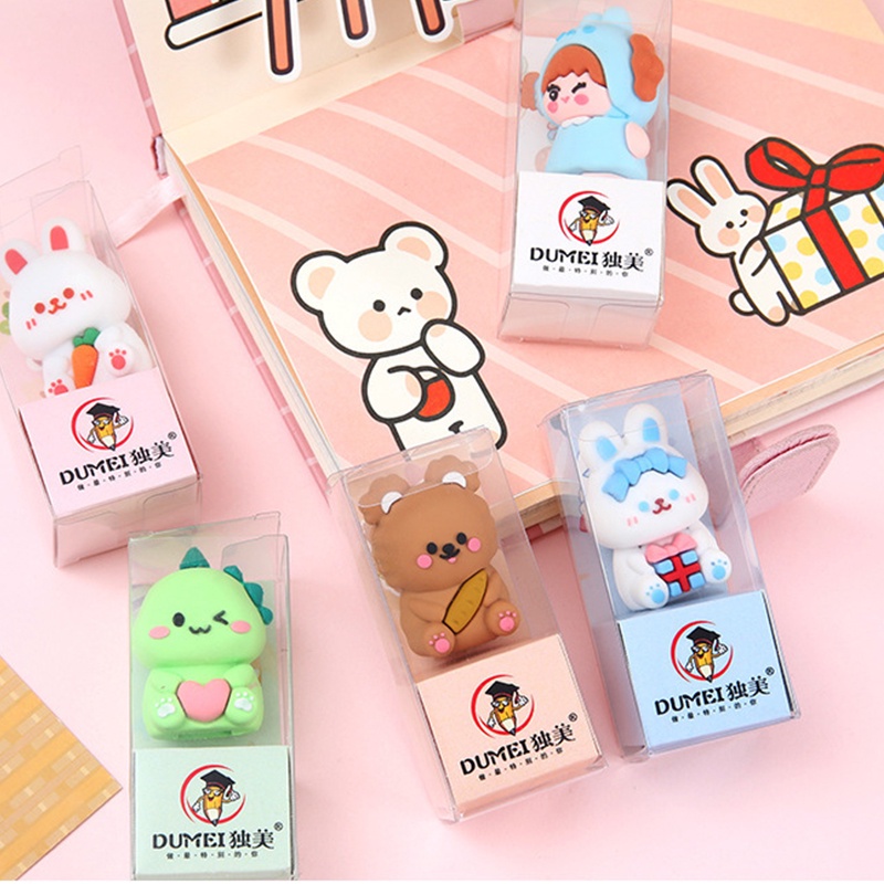 Đồ Chuốt Bút Chì Hình Búp Bê Hoạt Hình Đáng Yêu
