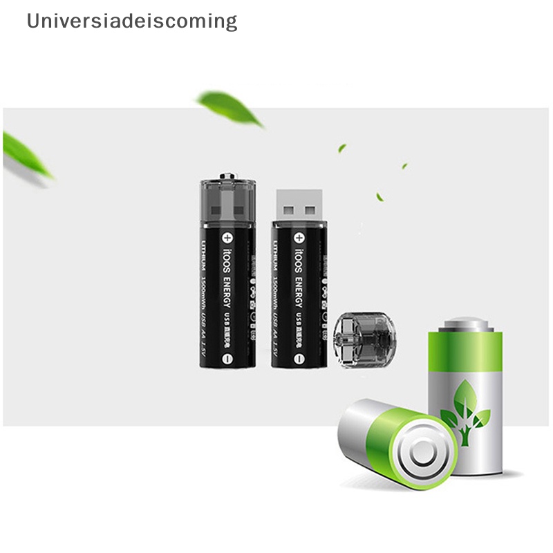 Universiadeiscoming ^^ 1.5v aa 1500mah usb có thể sạc lại aa usb lithium mới * mới