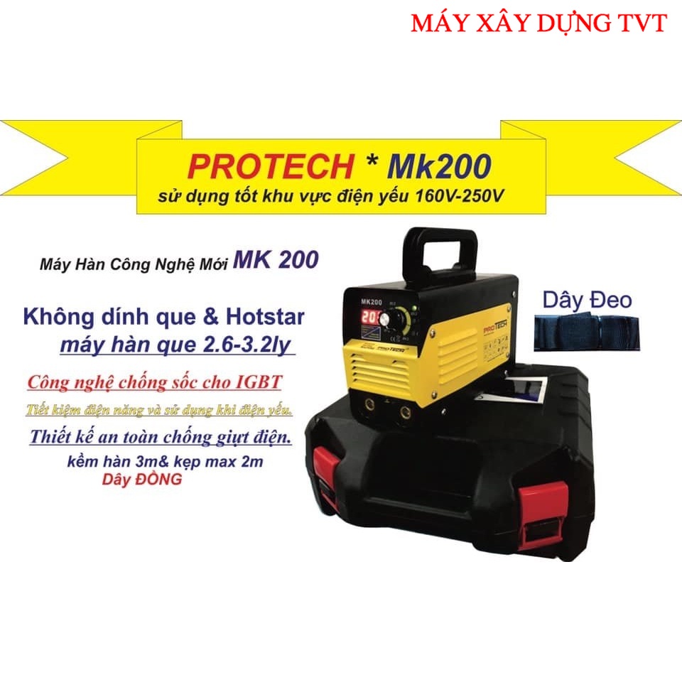 Máy hàn điện tử Protech MK200 - Có Thùng Nhựa TVT