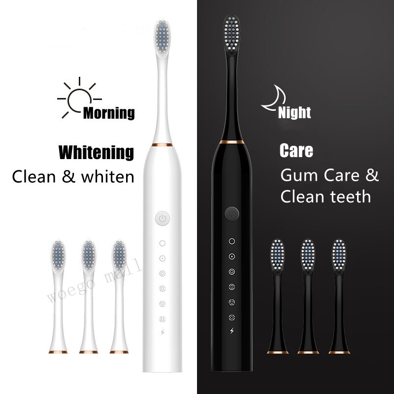 Bàn Chải Điện Đánh Răng Tự Động 6 Chế Độ, Đánh Răng , Làm Trắng Và Chăm Sóc Răng Toàn Diện, Chống Thấm Nước IPX7