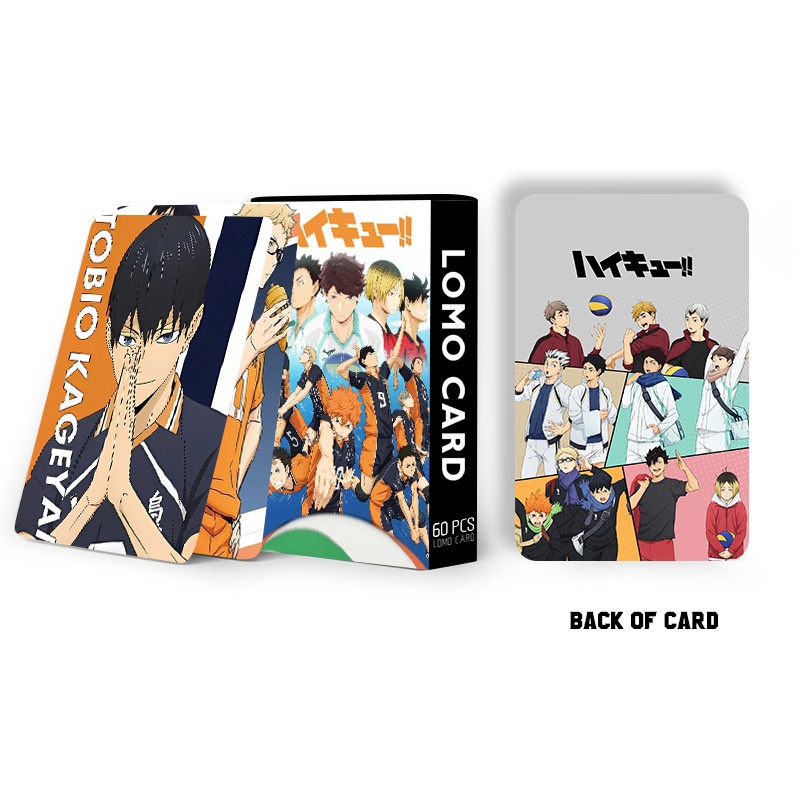 Haikyuu! Photocard Lomo Card Anime Collectibles 60pcs/box
