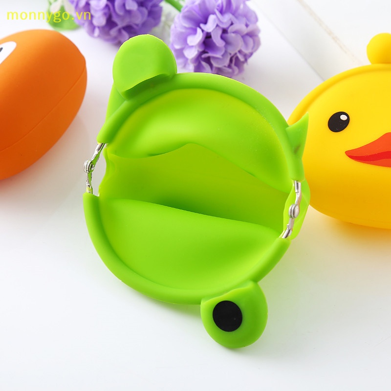 Monnygo Túi Đựng Tiền Xu / Tai Nghe mini Bằng Silicon Hình Động Vật Dễ Thương Dùng Làm Quà Tặng Cho Học Sinh vn