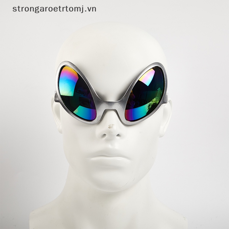 Strongaroetrtomj hài hước người ngoài hành tinh trang phục kính đi mưa ống kính et kính râm đạo cụ tiệc halloween.