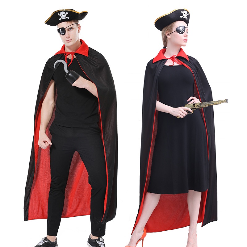 Trang phục halloween phù thủy áo choàng phụ nữ đàn ông cái chết mũ trùm đầu áo choàng