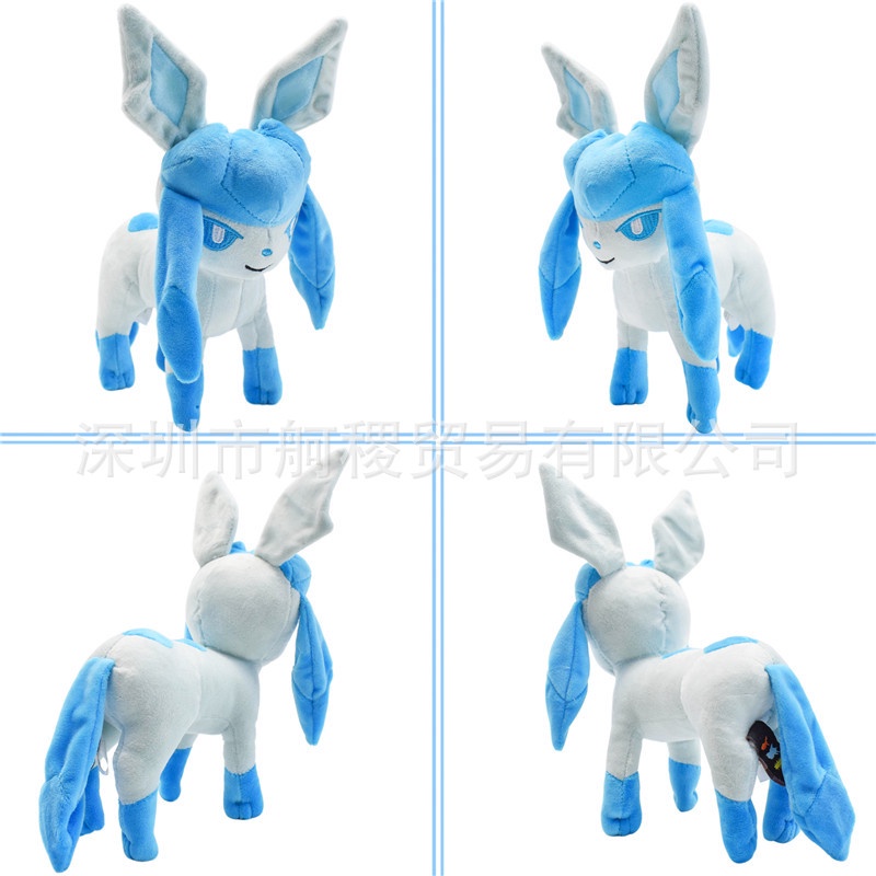 Gia đình evee mới tư thế đứng nhỏ evee búp bê sang trọng umbreon espeon jolteon flareon doll
