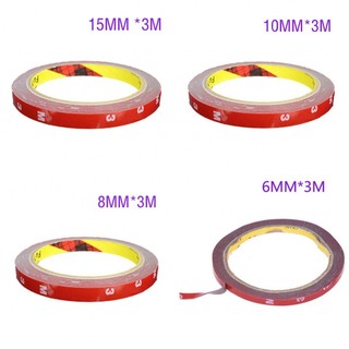 Double sided tape 6/8/10/12/15/20mm for vehicle car strong adhesion high quality