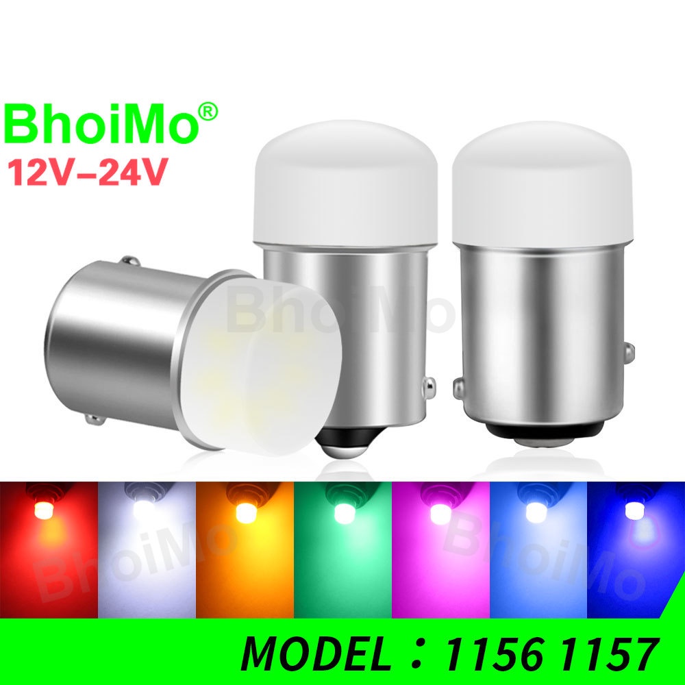 Bhoimo 9smd dc12v đèn flash led 1156 p21w ba15s xe máy chạy ban ngày đèn báo rẽ tín hiệu dừng 3014 1157 p21 / 5w bay15d đèn báo đỗ xe đèn lùi bóng đèn phanh sương mù phía sau drl dc24v