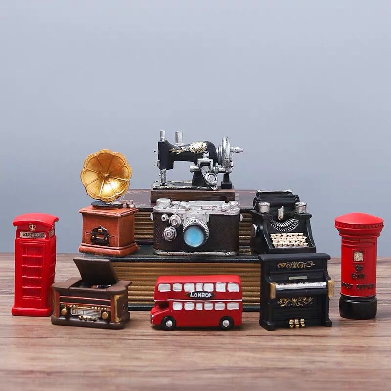 Đồ trang trí nhà theo phong cách retro bắc âu cho phòng khách, máy tính để bàn, phòng ngủ, đồ trang trí nhỏ, bằng nhựa, trưng bày tủ rượu