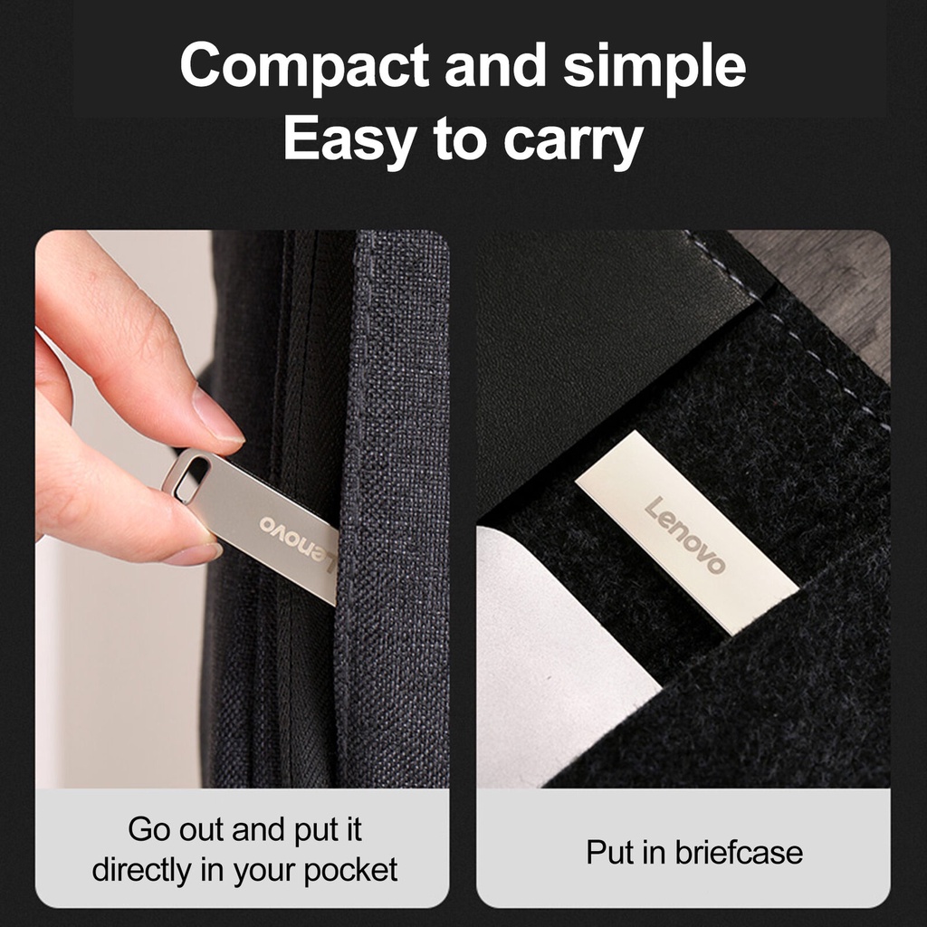 LENOVO Usb 2tb 1tb 128gb 64gb 64gb 1gb 8gb 16gb 32gb 64gb Có Móc Khóa Tiện Dụng