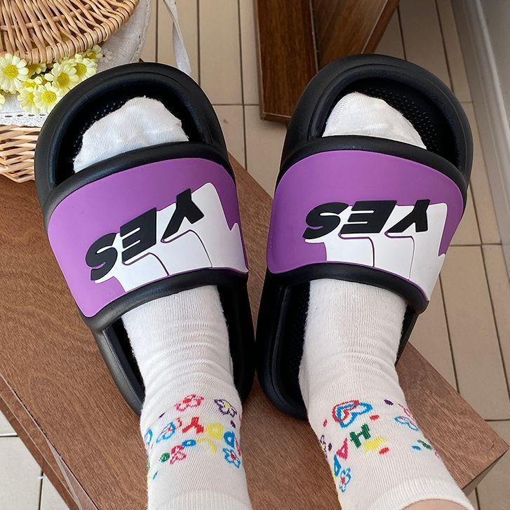 Dép nữ dày-soled dễ thương mùa hè phong cách mới dép đi trong nhà nữ b