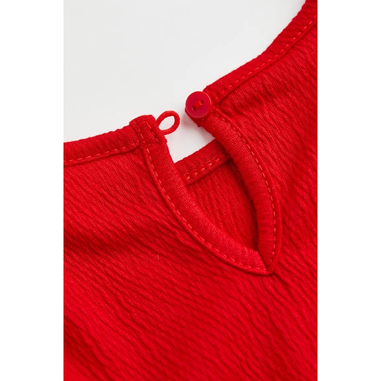 Đầm thun phối voan dài tay hàng H&M xuất