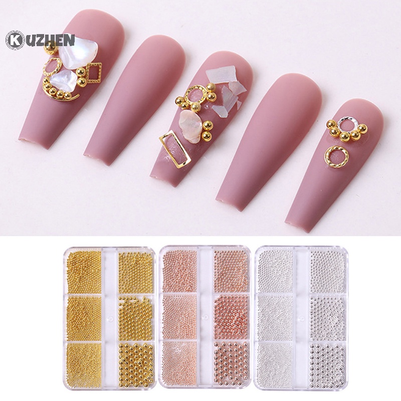 Hạt thép mini KUZHEN làm móng nghệ thuật DIY 3D