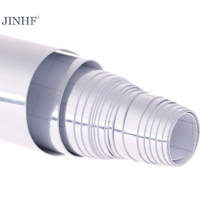 Màng decal vinyl crom dán ô tô JINHF gương bóng màu bạc đàn hồi