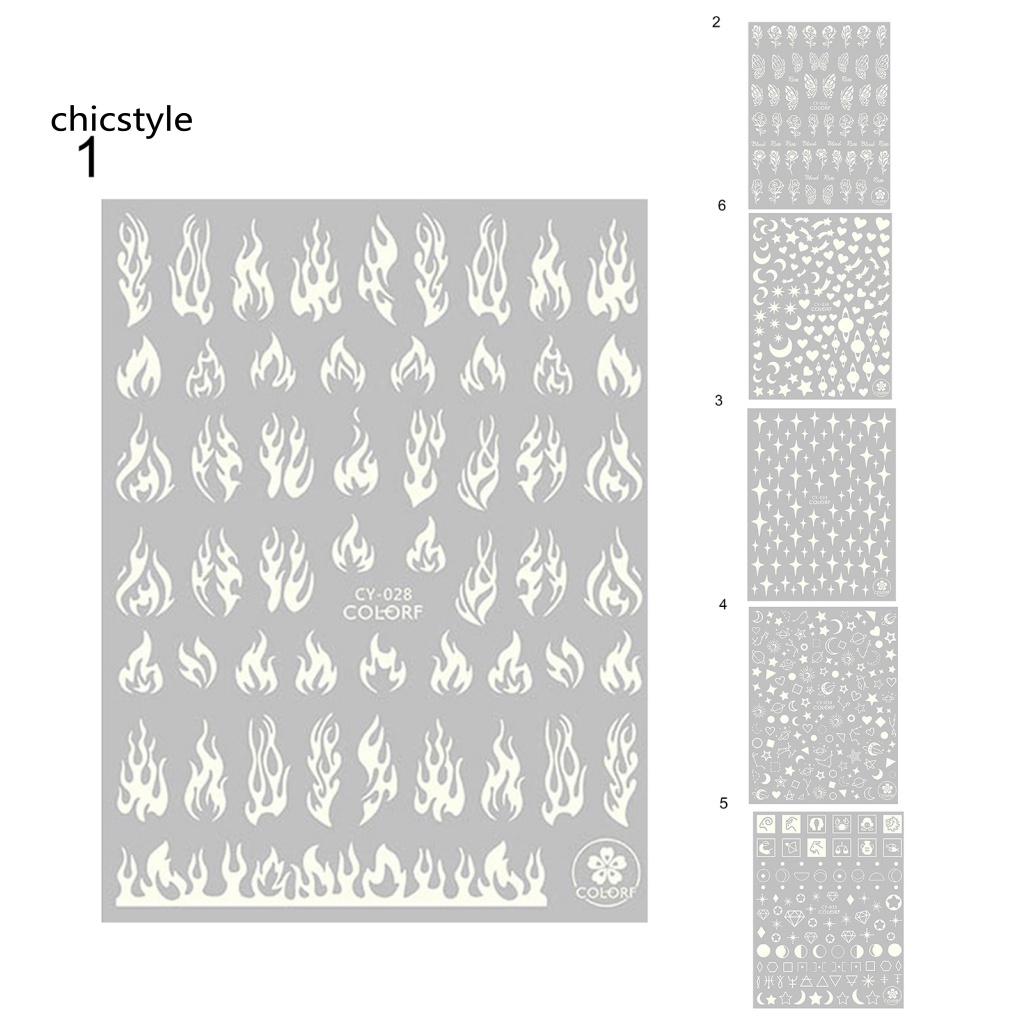 Thanh trượt móng tay dai dẳng sang trọng cho cô gái nhãn dán móng tay phát sáng 3d trang trí bướm phát sáng làm đẹp