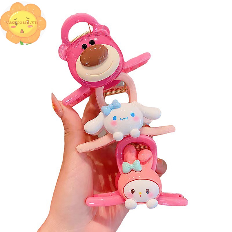 SANRIO Vastji Kẹp Tóc Hình Cá Mập kuromi my melody cinnamoroll Đáng Yêu Cho Bé vn