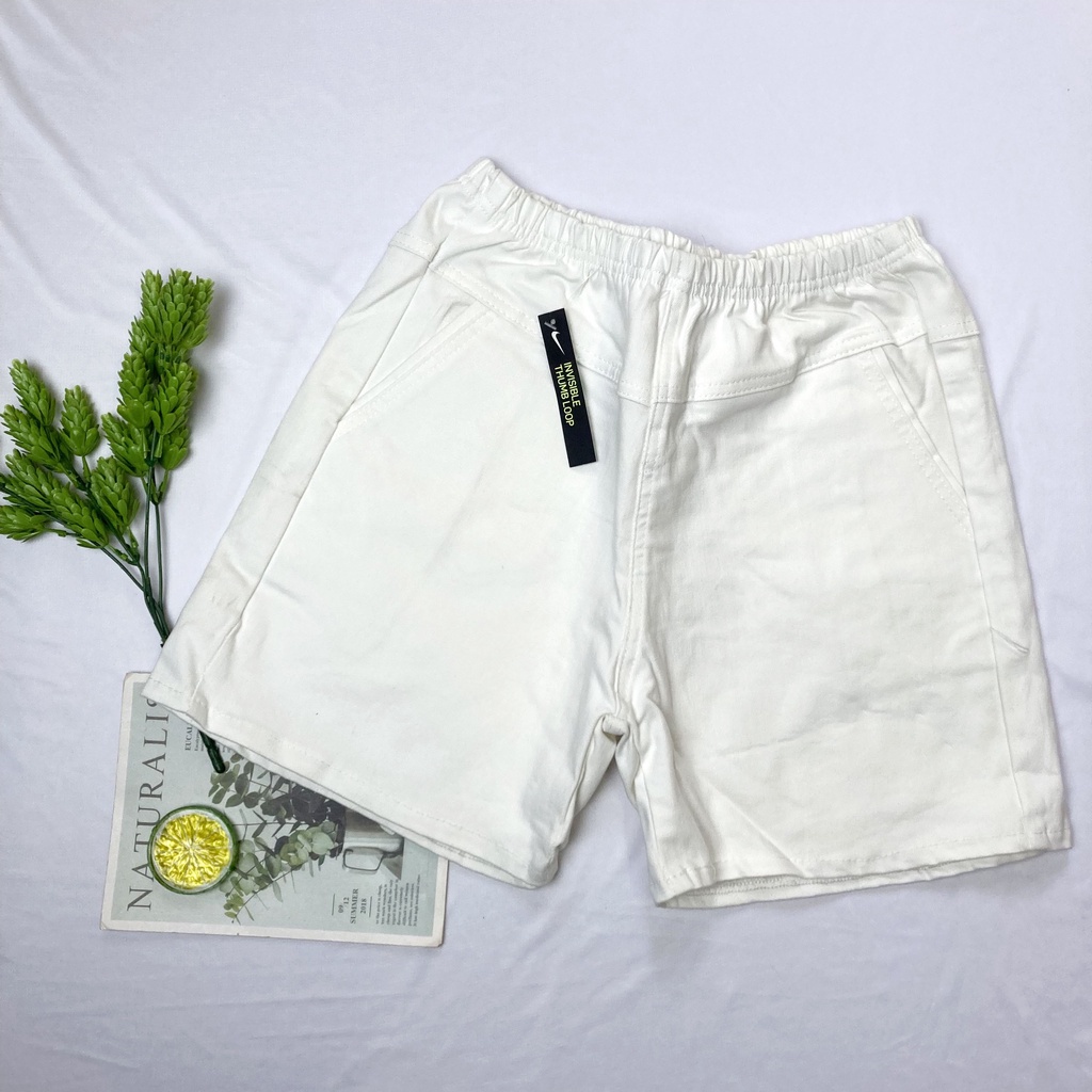 Quần Short đùi nữ vải kaki lưng thun mềm mát từ 40kg-60kg - QDN001