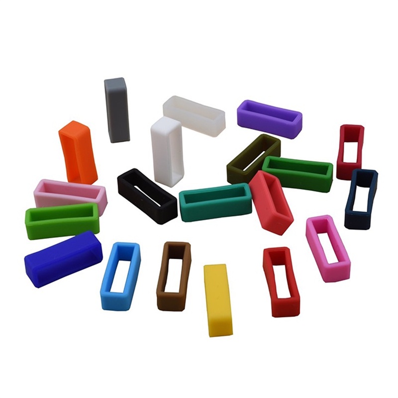Set 4 Vòng Cao Su Silicone Nhiều Màu Sắc 16mm 18mm 20mm 22mm 24mm Giữ Khóa Dây Đồng Hồ