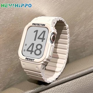 Dây Đeo Silicone Khóa Nam Châm Cho Đồng Hồ Thông Minh iwatch 45 / 44 / 42 / 41 / 40 / 38mm series 8 / 7 / 6 / 5 / SE