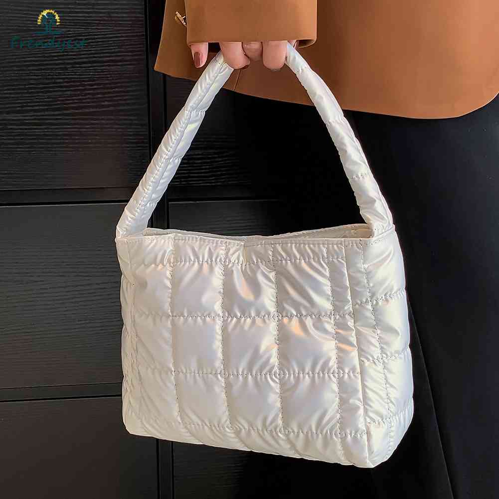 Túi Xách Tote Chất Liệu Cotton Thêu Họa Tiết Sọc Caro Thời Trang Cho Nữ