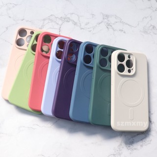 Ốp Điện Thoại Silicon Hít Nam Châm Chống Rơi Cho IPhone 12 13 11 14 Pro Max 14plus