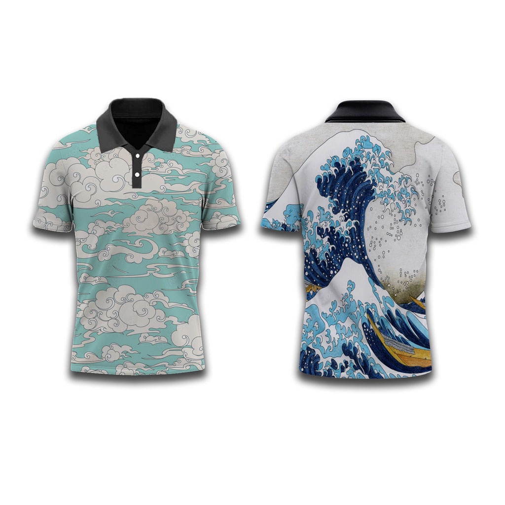 Áo Thun Polo Tay Ngắn In Hoạ Tiết Hoạt Hình Phong Cách Vintage Dành Cho Nam Và Nữ