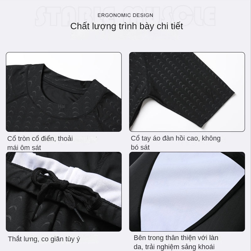 Bộ Đồ Bơi / Kính Bơi / Mũ Bơi Giả Da Cá Mập Nhanh Khô Chuyên Nghiệp Cho Nam