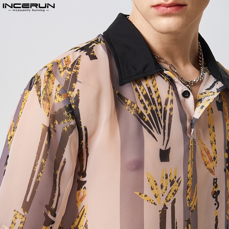 Áo Sơ Mi POLO Tay Ngắn Họa Tiết Sọc In Cá Tính