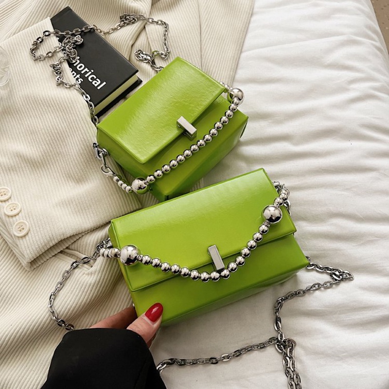 Túi Đeo Vai Hình Vuông mini Đính Ngọc Trai Thời Trang Dễ Phối Đồ Cho Nữ