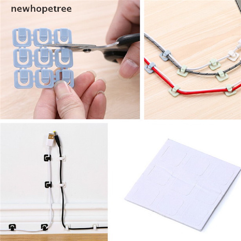 Bộ 18 Kẹp Cố Định Dây Cáp Gọn Gàng Gắn Tường Tiện Dụng