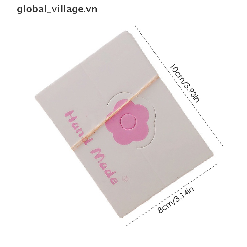 50 Hộp Giấy Đựng Trang Sức Hình Hoa Nhiều Màu Sắc Dùng Gói Quà Trang Sức / Dây Chuyền / Vòng Tay