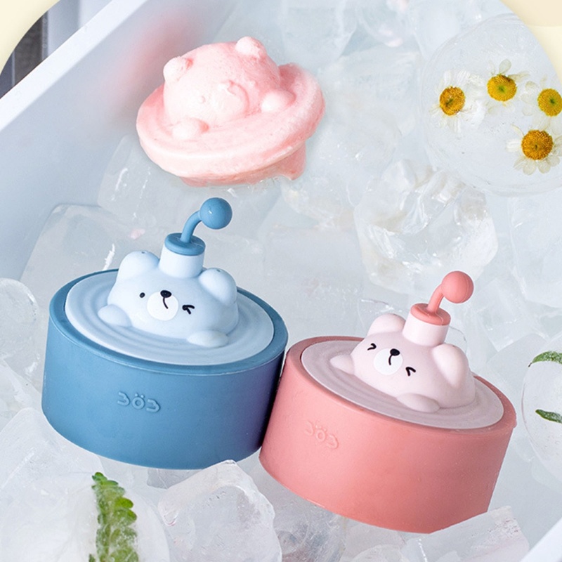 Khuôn silicone Làm Đá Viên diy Có Nắp Đậy Dễ Tháo Gỡ