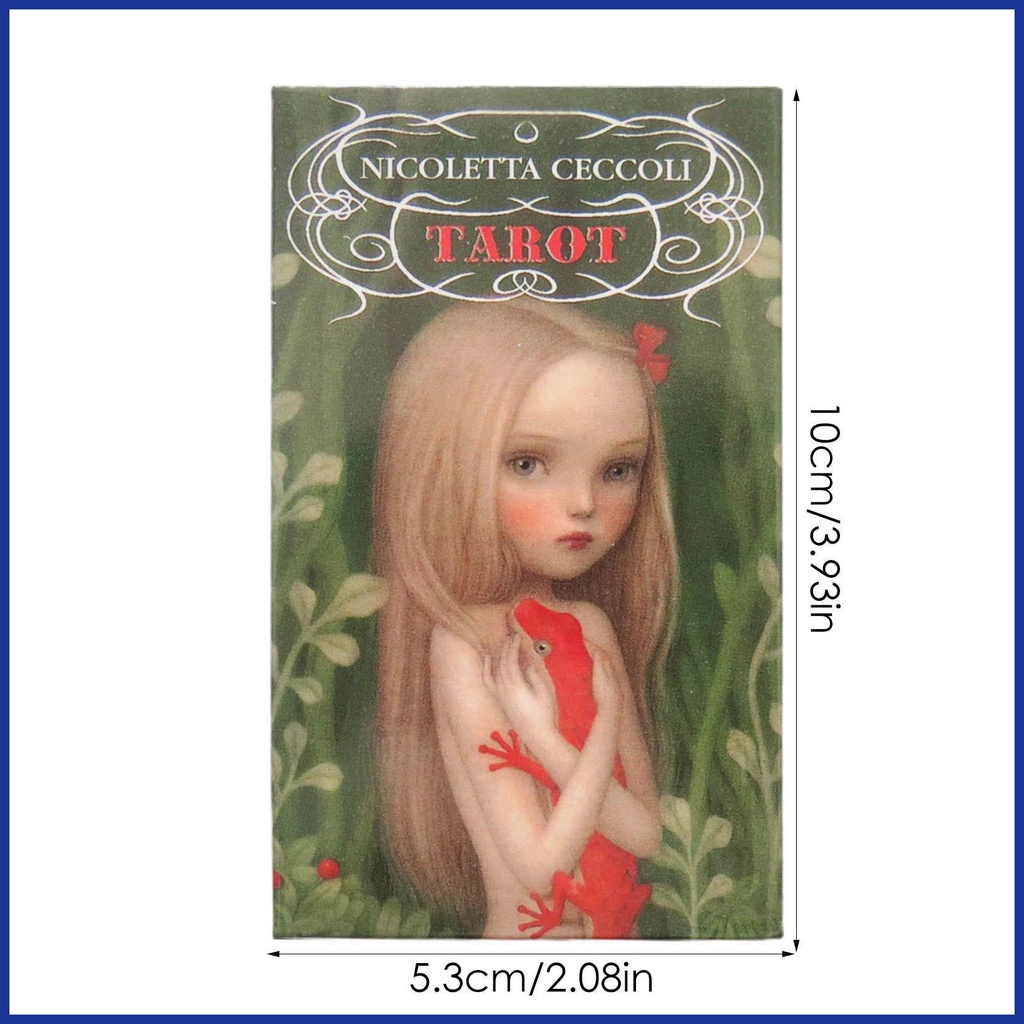 Phiên bản tiếng anh nico letta ceccoli tarot cards oracle decks party favor divination table board game for fortune aiavn