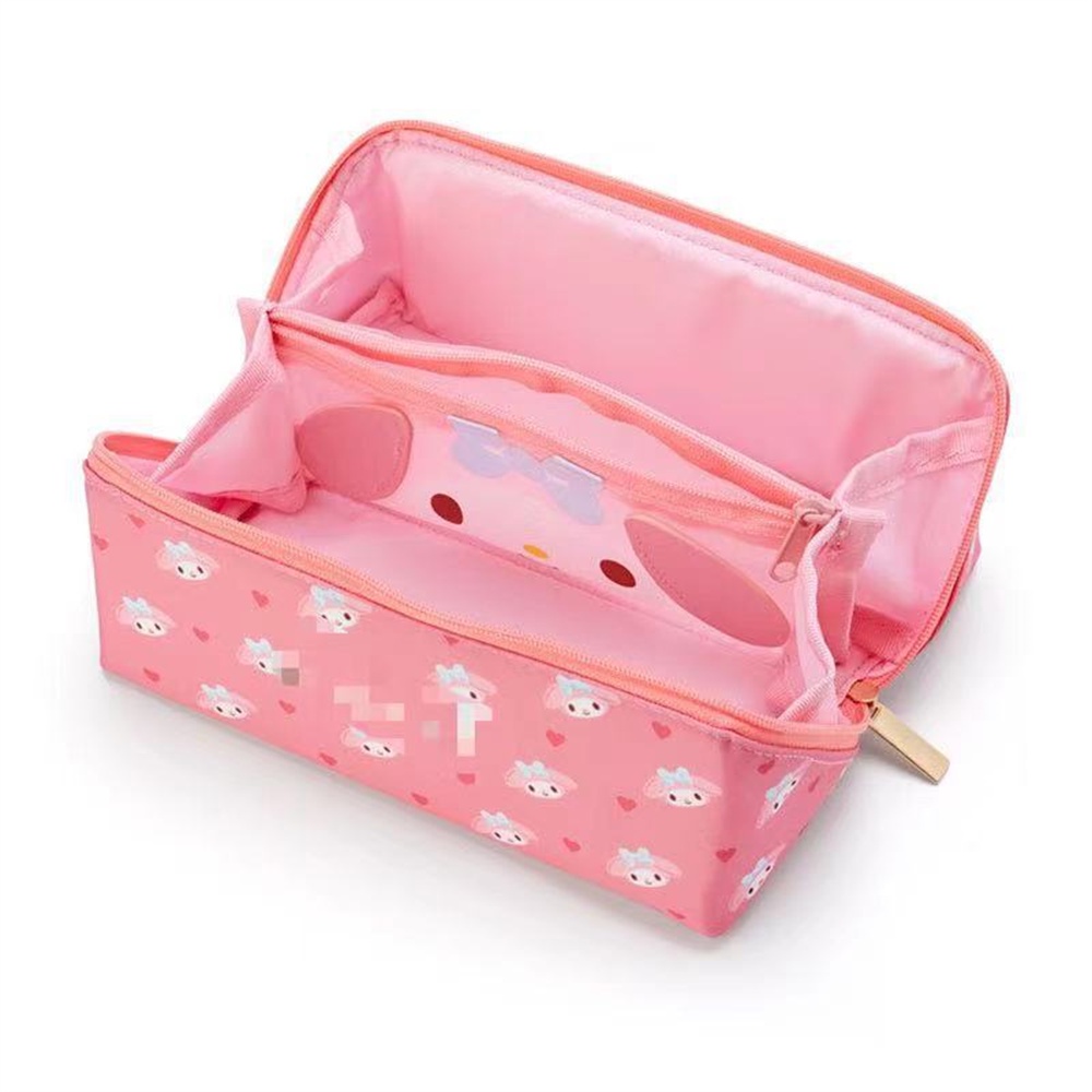 Sanrio Túi Bút Chì Siêu Dễ Thương Dung Lượng Siêu Lớn Hình Vuông Di Động Mỹ Phẩm Cầm Tay/Gói Đựng Đồ Dùng Học Tập.