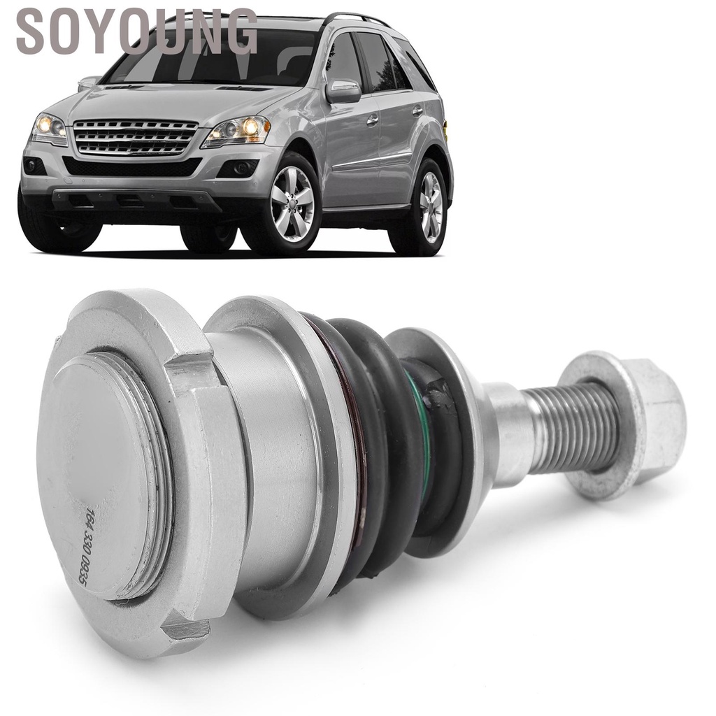 Soyoung Front Ball Joint 1643300935 Steel Alloy Rubber Suspension Coupling Replacement for Mercedes Benz GL320 2007‑09 Car