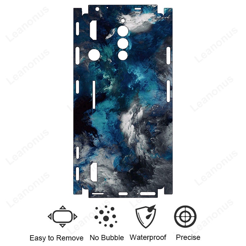 Da Decal Màu Trơn Cho ZTE Nubia Red Magic 8 Pro Mặt Sau Bảo Vệ Màn Hình Bìa Phim Macaroon Nhiều Màu Sắc 3M Bọc Bao Matte Sticker