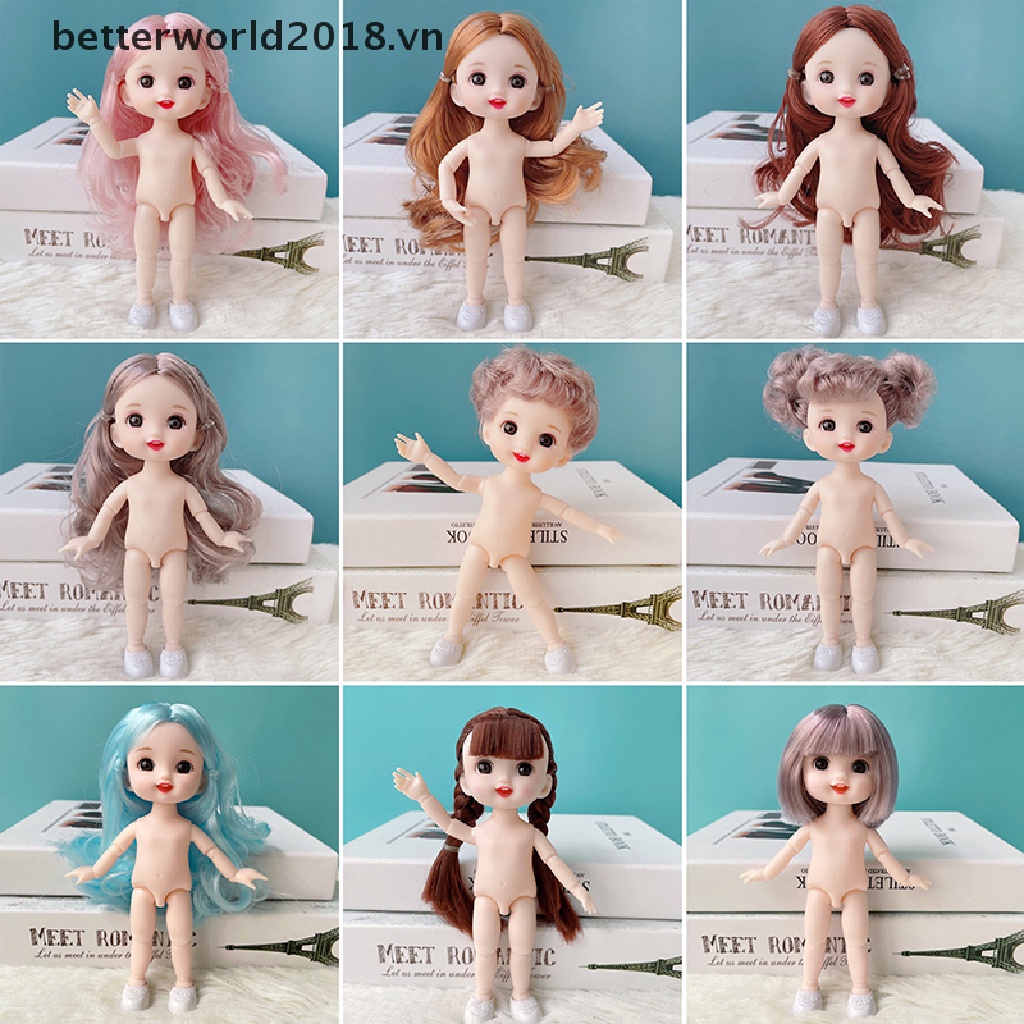Búp Bê Bé Gái 16-17cm Khớp Nối 1 / 8 OB11