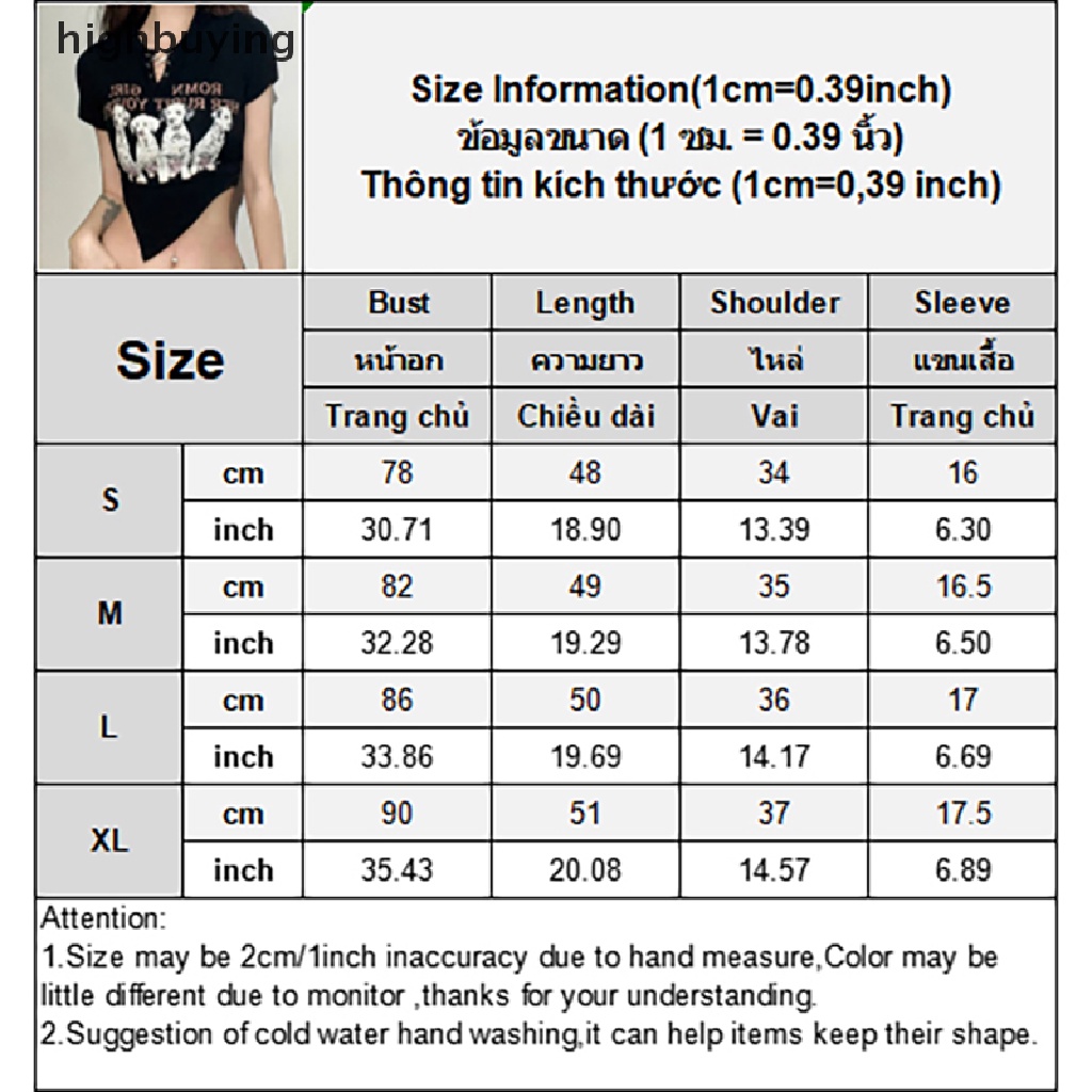 Áo Thun Lửng Ngắn Tay Cổ Chữ V In Họa Tiết Hoạt Hình Phong Cách Retro Dành Cho Nữ