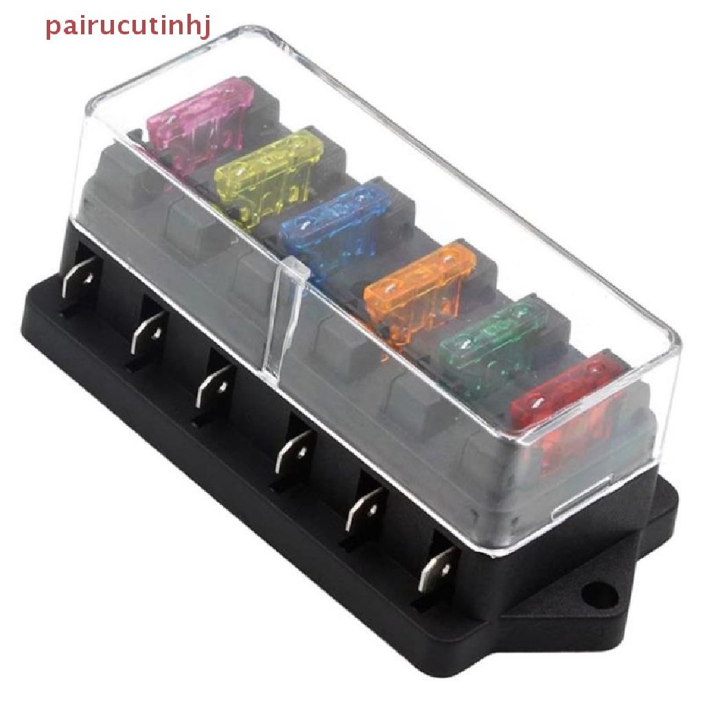 Hộp Cầu Chì 6 Chiều DC 12V / 24V Chuyên Dụng Cho Xe Hơi