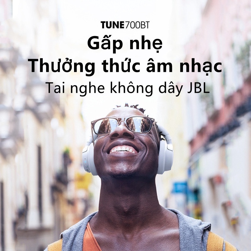 Tai nghe không dây Jbl Tune 700bt Tai nghe Bluetooth chống mồ hôi thể thao có micrô