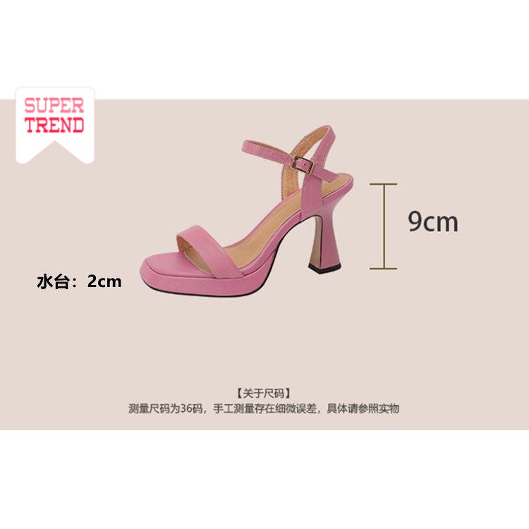 Giày Cao Gót 9CM Hở Ngón Thiết Kế Mới Thời Trang Dành Cho Năm 2022