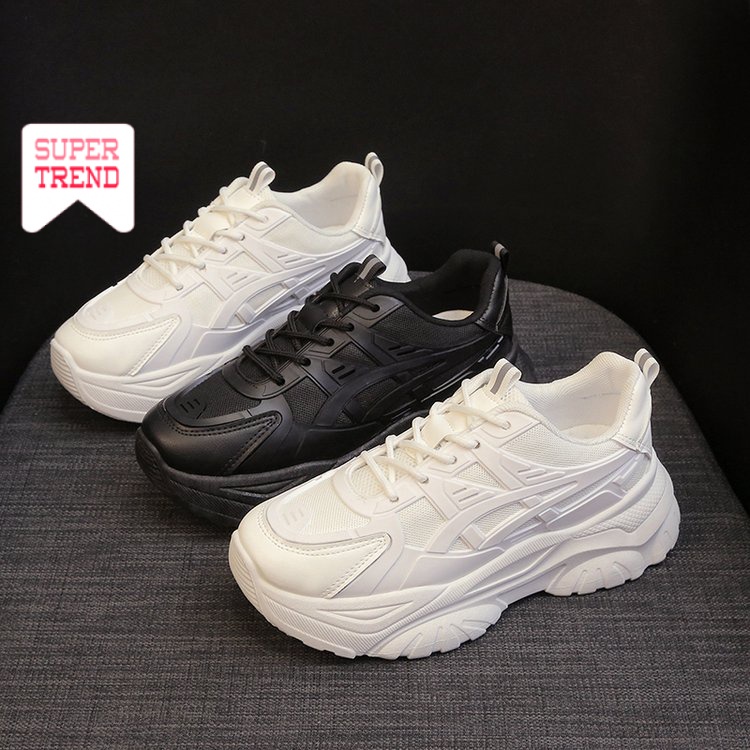 Giày Mũi Tròn Cột Dây Màu Trơn Thoải Mái Thời Trang Cho Nữ