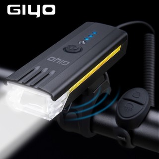 Giyo đèn pha led 120db thông minh chống thấm nước kèm sạc usb chuyên dụng cho xe đạp leo núi