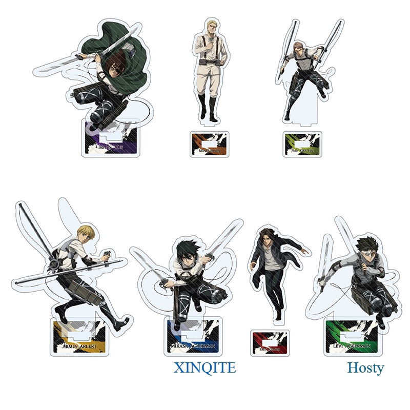XINQITE Anime Tấn Công Titan Erwin Smith Acrylic Đứng Hiển Thị Mẫu Tấm Sinh Nhật Trang Trí Bánh Đồ C