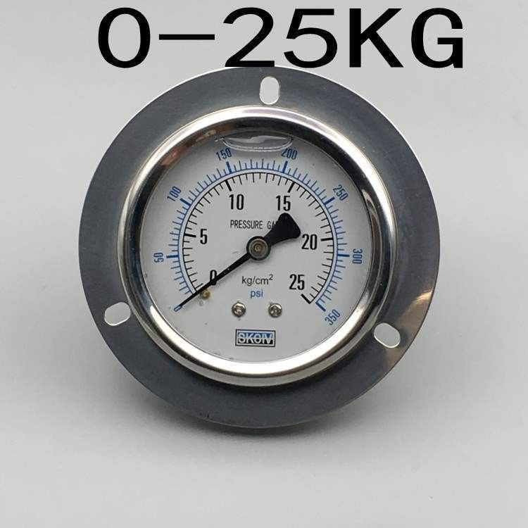 [Chất lượng tốt] Đồng hồ đo áp suất chống sốc trục yn-60zt có cạnh đồng hồ đo áp suất dầu Đồng hồ đo thủy lực chống sốc 0-100kg Full S 2n4z