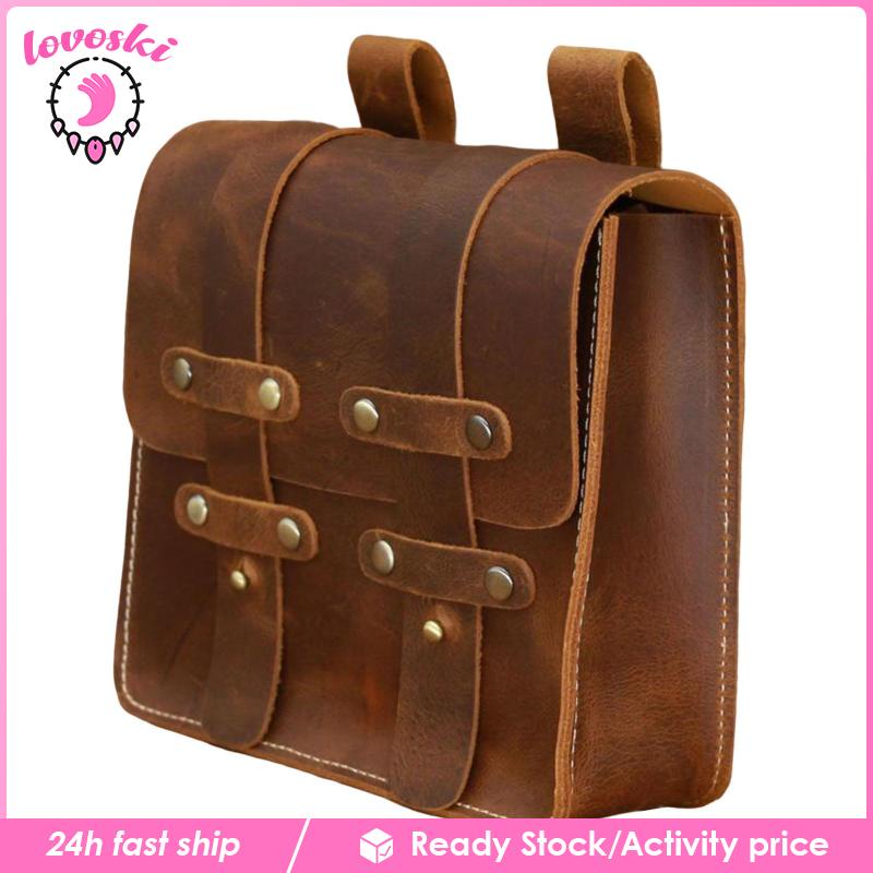 Túi Đeo Hông Bằng Da PU Phong Cách Vintage Thời Trang Đi Bộ