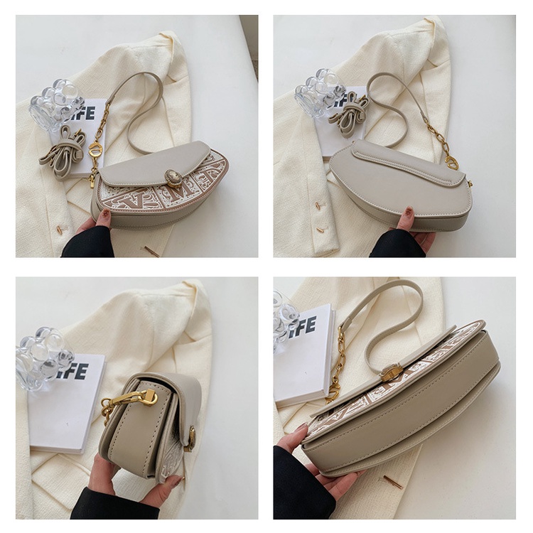 Túi Đeo Vai Thêu Chữ Phong Cách Âu Mỹ Thời Trang 2023 Cho Nữ